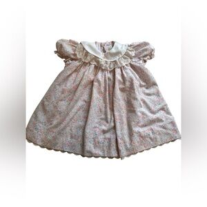 Vintage Peaches & Cream baby dress! 6-12 months